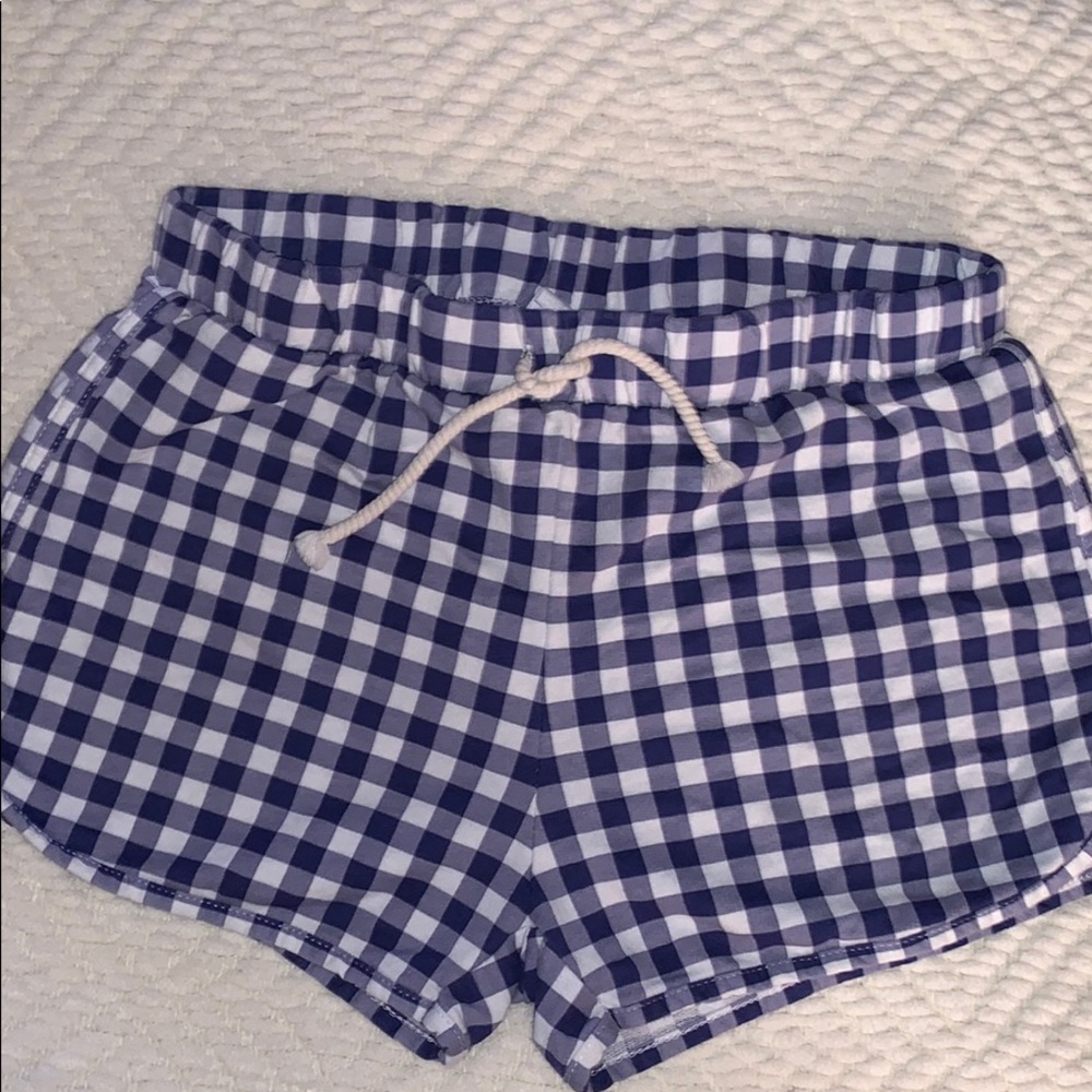 SOLD : 🛍 Zara Girls blue gingham shorts